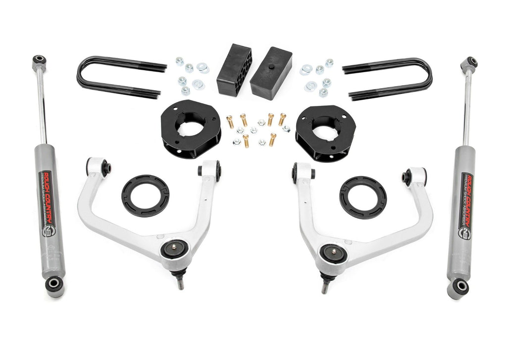 3.5 Inch Lift Kit | Mono Leaf Rear | GMC Sierra 1500 2WD/4WD (2019-2025 & Classic) | 28830