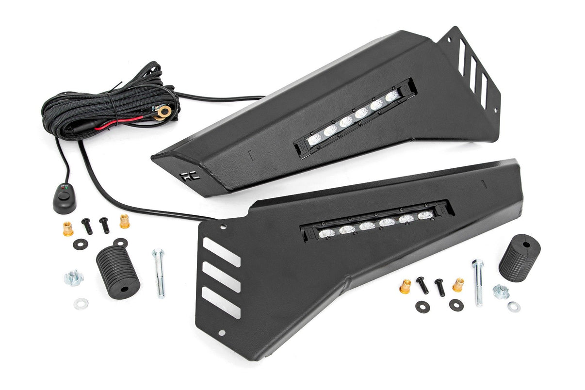 Bumper Wings | 6" Black Slimline LED Pair | Polaris Ranger 1000/Ranger XP 900/1000 | 93044