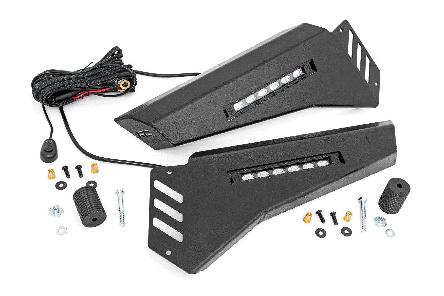 Bumper Wings | 6" Black Slimline LED Pair | Polaris Ranger 1000/Ranger XP 900/1000 | 93044