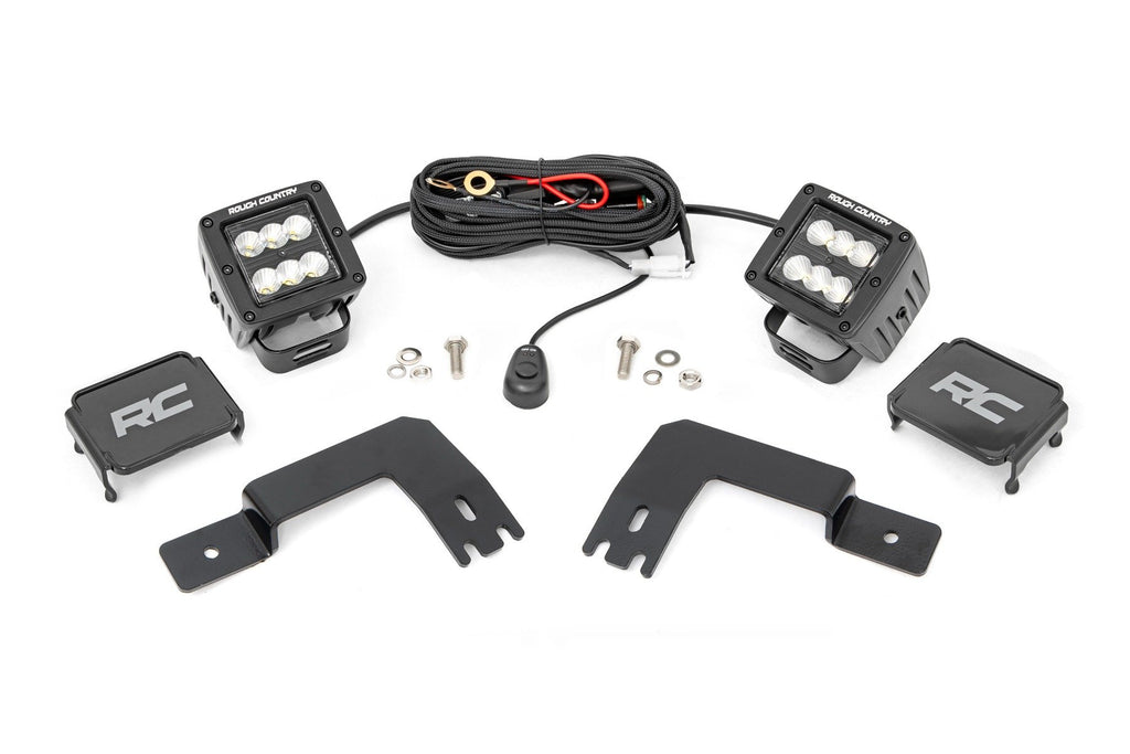 LED Light | Under Bed Mount | 2" Black Pair | Flood | Polaris XPEDITION ADV 5  | 93188