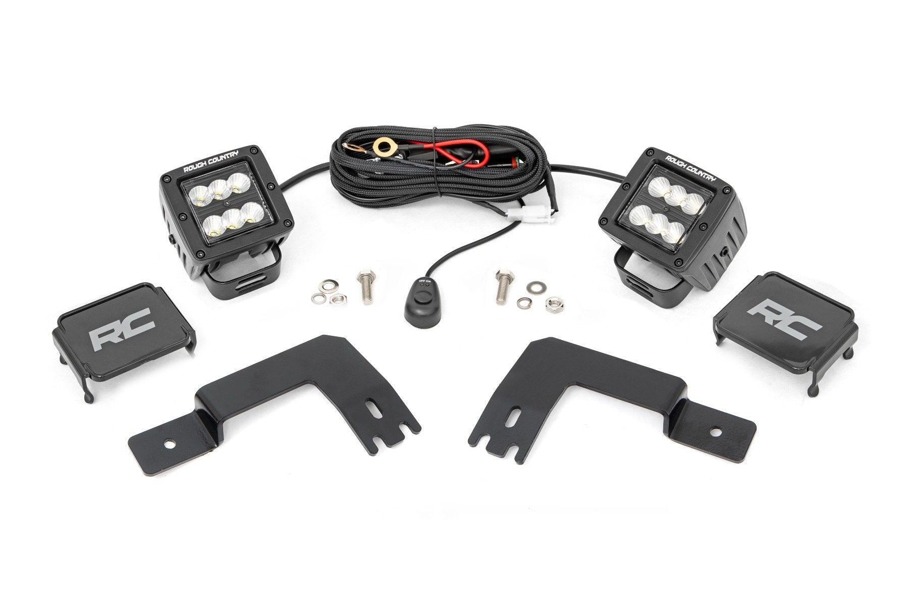 LED Light | Under Bed Mount | 2" Black Pair | Flood | Polaris XPEDITION ADV 5  | 93188