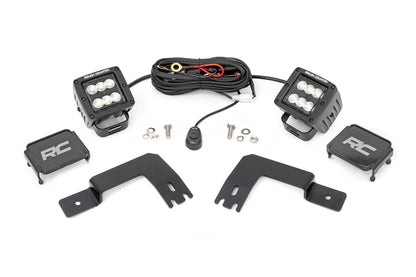 LED Light | Under Bed Mount | 2" Black Pair | Flood | Polaris XPEDITION ADV 5  | 93188