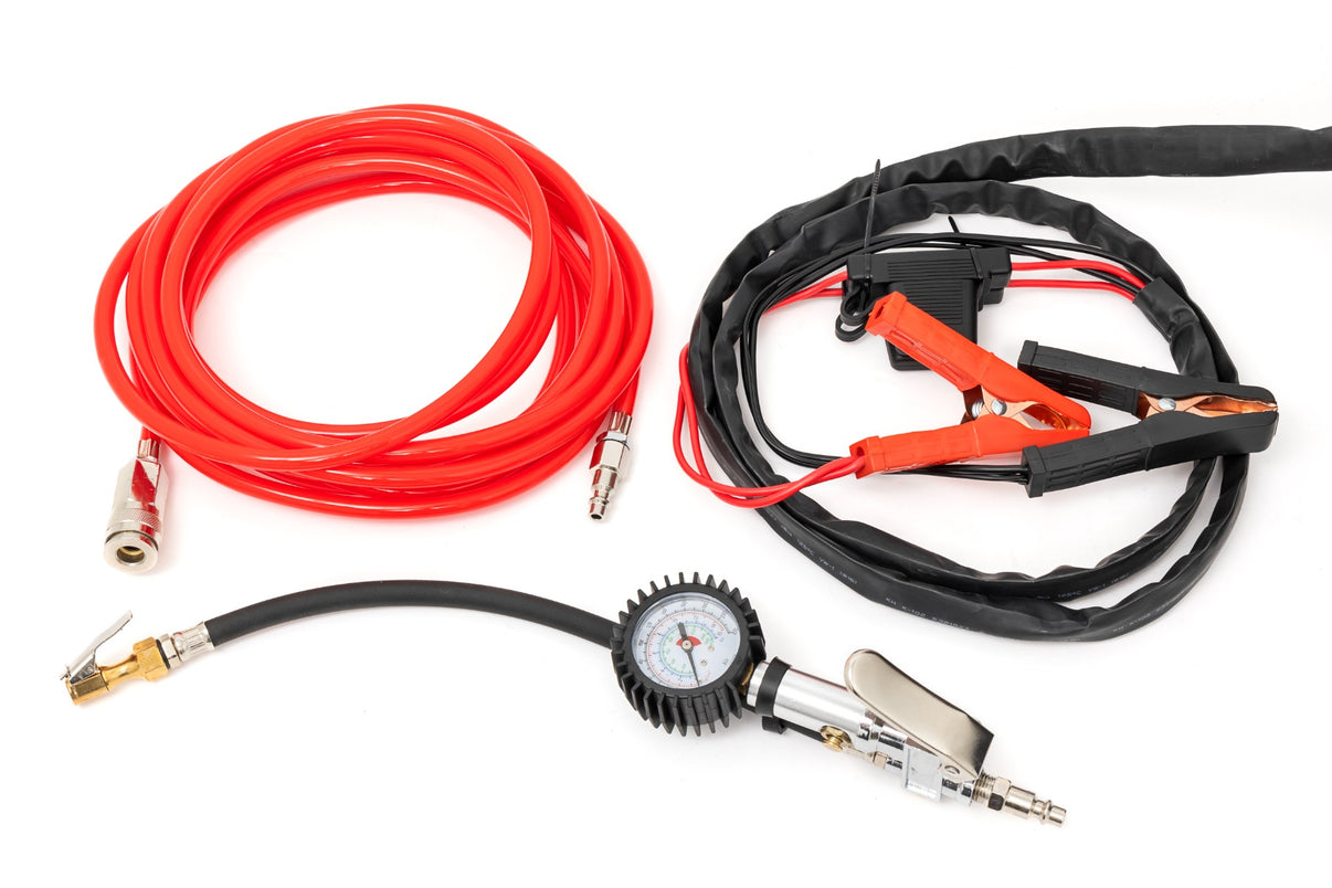 Portable Twin Motor Air Compressor w/Carry Case | 12 Volt | 150PSI | 6.16 CFM | RS208A