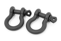 D Ring Shackles | Cast | 3/4" Pin | Pair | Black | RS121