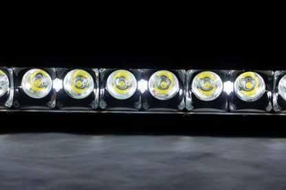 12 Inch Black Series LED Light Bar | Single Row | Cool White DRL | 70712BLDRL