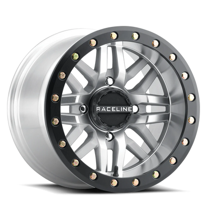 Raceline Ryno Beadlock Wheels + System 3 XTR370 Tires (Mounted Kit) – Machined | Fits UTVs with 4x137 Bolt Pattern