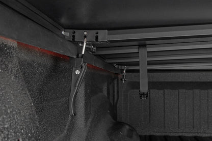 Rough Country | Soft Tri-Fold Bed Cover | 5' Bed | Nissan Frontier 2WD/4WD (2022-2026) | 41805522A
