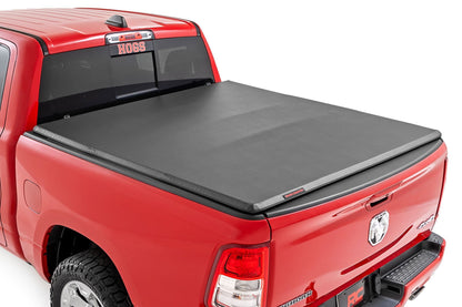 Rough Country | Soft Tri-Fold Bed Cover | 6'4" Bed | Ram 1500 (19-26)/1500 TRX (21-24)  | 41309650A