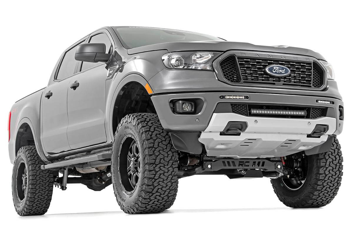 LED Light Kit | Bumper Mount | 20" Black Single Row | Ford Ranger (19-23) | 70815