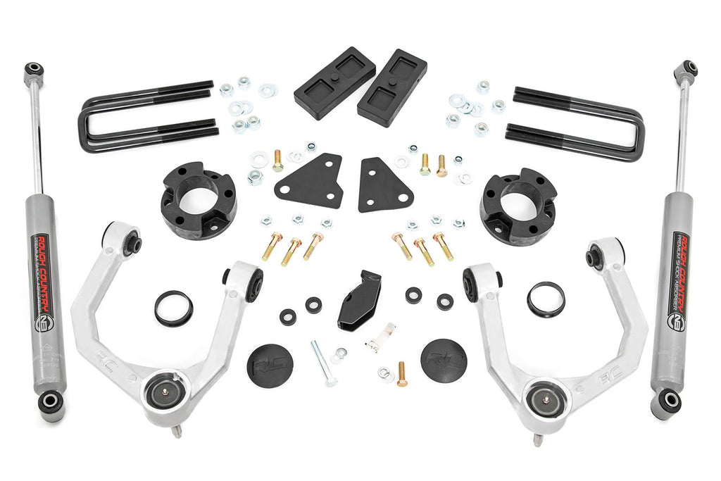 3.5 Inch Lift Kit | N3 | Cast Steel Knuckles | Ford Ranger 4WD (2019-2023) | 500011