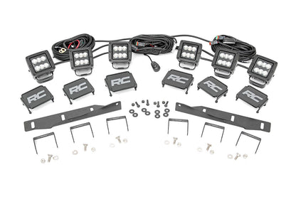 LED Light Kit | Fog Mount | Triple 2" Black Pair | Ford Raptor 4WD (17-20) | 70700