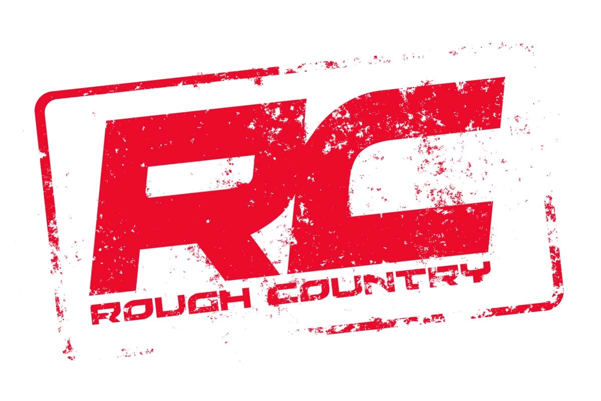 Rough Country Decal | 2.5 Inch x 4.5 Inch | Grunge Logo | 84168