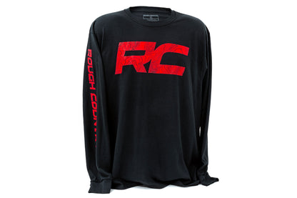 Rough Country | Rough Country Long Sleeve | RC Tread Sleeve | Black| XL | 84099XL