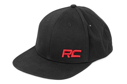 Rough Country | Rough Country Hat | Flat Bill | Red Logo | Black | 84123