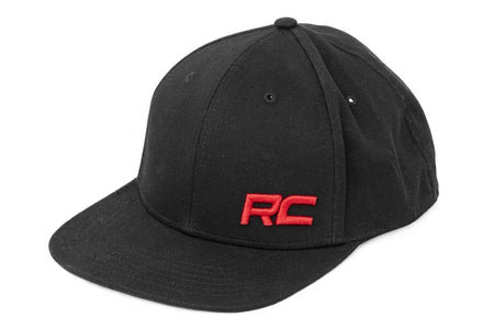 Rough Country | Rough Country Hat | Flat Bill | Red Logo | Black | 84123