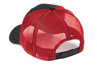 Rough Country | Rough Country Hat | Red Mesh | Rough Country Patch | Black/Red | 84124