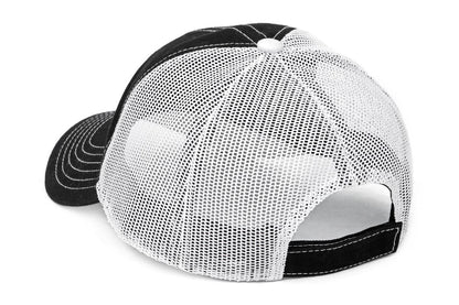 Rough Country | Rough Country Hat | White Mesh | Rough Country Patch | Black/Red | 84125