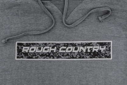 Rough Country | Rough Country Hoodie | Digital | Grey | 2XL | 840892XL