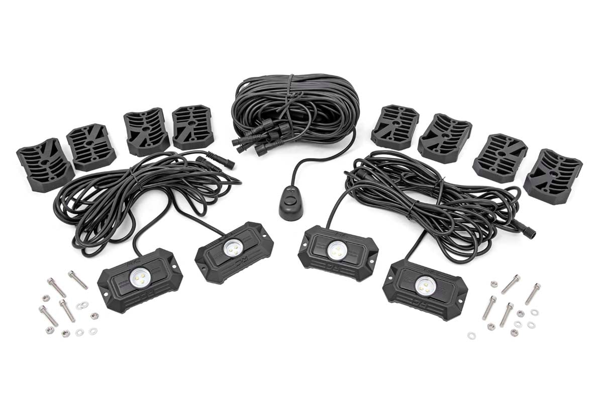 LED Rock Light  Kit | 4 Piece Set  | 70980