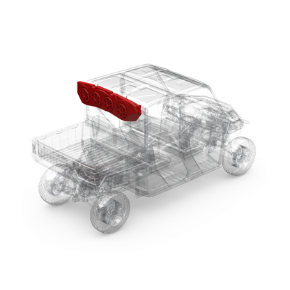 Rear Audio Cap for Select 2018+ Polaris Ranger Models
