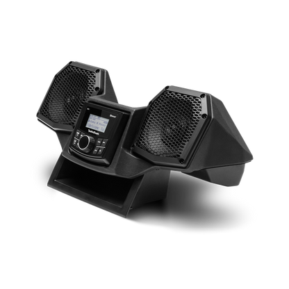 Stage 1 Audio System – Fits 2018+ Polaris Ranger (Gen 2) | Plug & Play Bluetooth Kit | SMC2A + Dash Speakers
