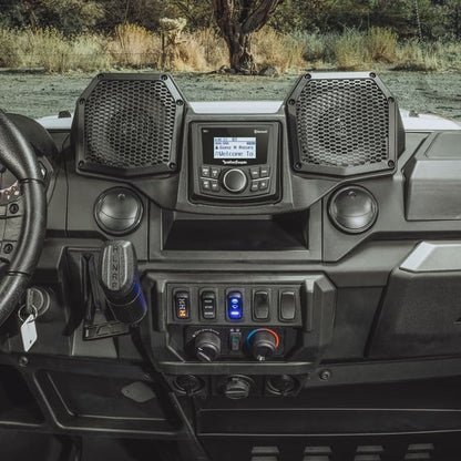 Stage 1 Audio System – Fits 2018+ Polaris Ranger (Gen 2) | Plug & Play Bluetooth Kit | SMC2A + Dash Speakers