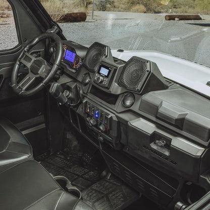 Stage 1 Audio System – Fits 2018+ Polaris Ranger (Gen 2) | Plug & Play Bluetooth Kit | SMC2A + Dash Speakers