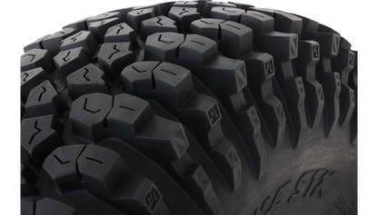 Valor Offroad V13 Beadlock Wheels Satin Black (4x137)| 4+3) on High Lifter Roctane ST – UTV Wheel & Tire Kit