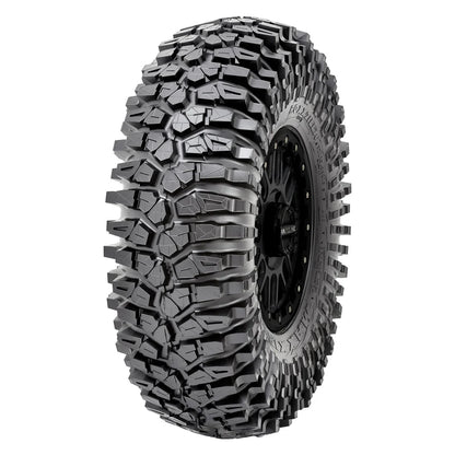 Metal FX Delta R 15x10 Raw Machined Beadlocks on Maxxis Roxxzilla Tires – Mounted UTV Kit | 5/4.5 Bolt Pattern