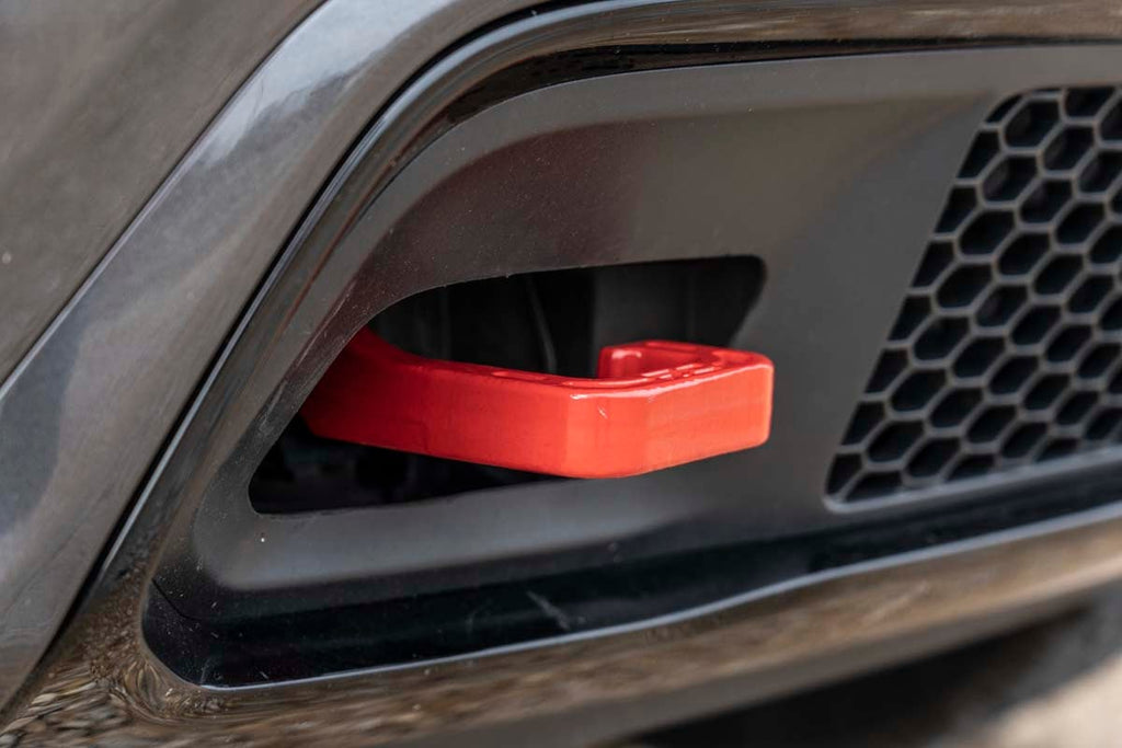 Tow Hooks | Forged | Red | Jeep Grand Cherokee 2WD/4WD (2015-2022) | RS133
