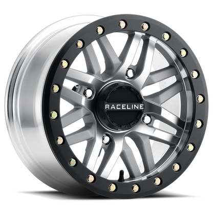Raceline Ryno Beadlock Wheels + Maxxis Roxxzilla Tires (Mounted Kit)