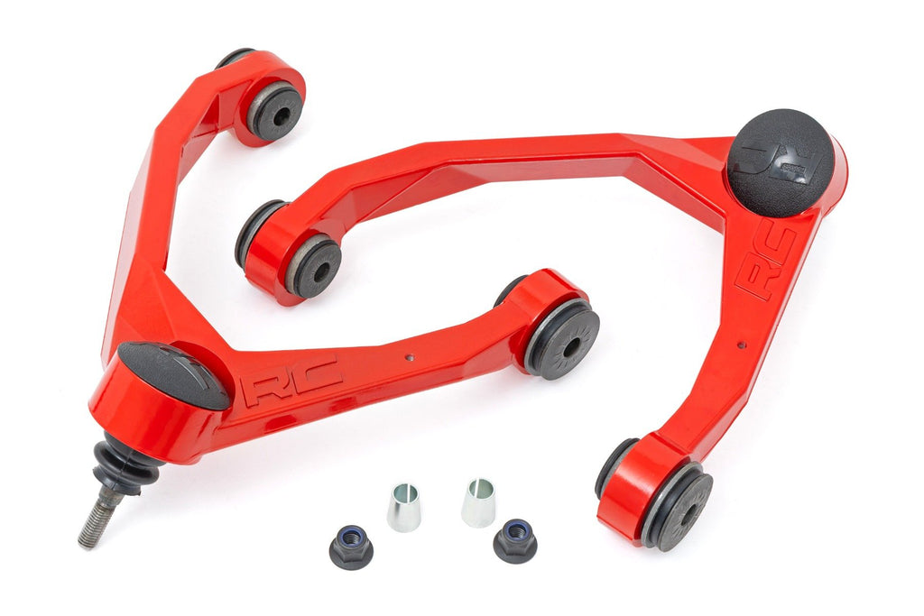 Red Forged Upper Control Arms | 2.5-3.5 Inch Lift | Chevy/GMC 1500 Truck & SUV (07-18 & Classic) | 19401ARED