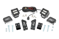 LED Light Kit | "A" Pillar Mount | 2" Black Pair | Spot | Polaris RZR PRO XP  | 93077