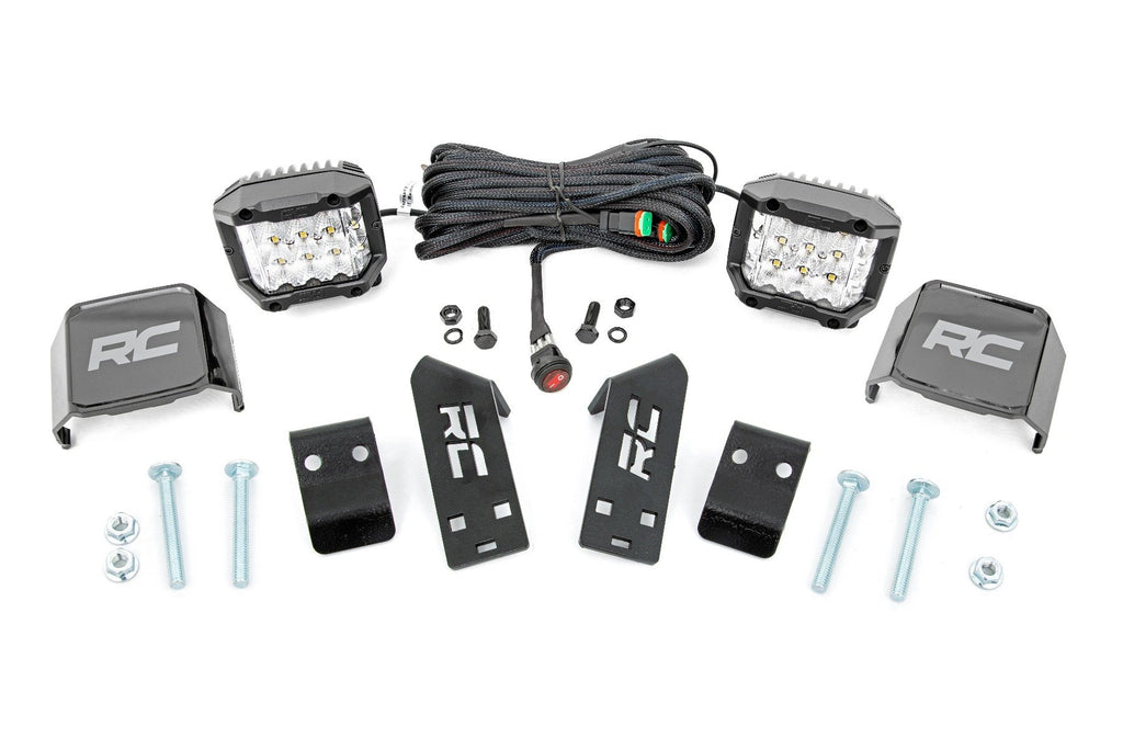 LED Light Kit | "A" Pillar Mount | 2" Chrome Pair | Wide Angle | Polaris RZR PRO XP  | 93078