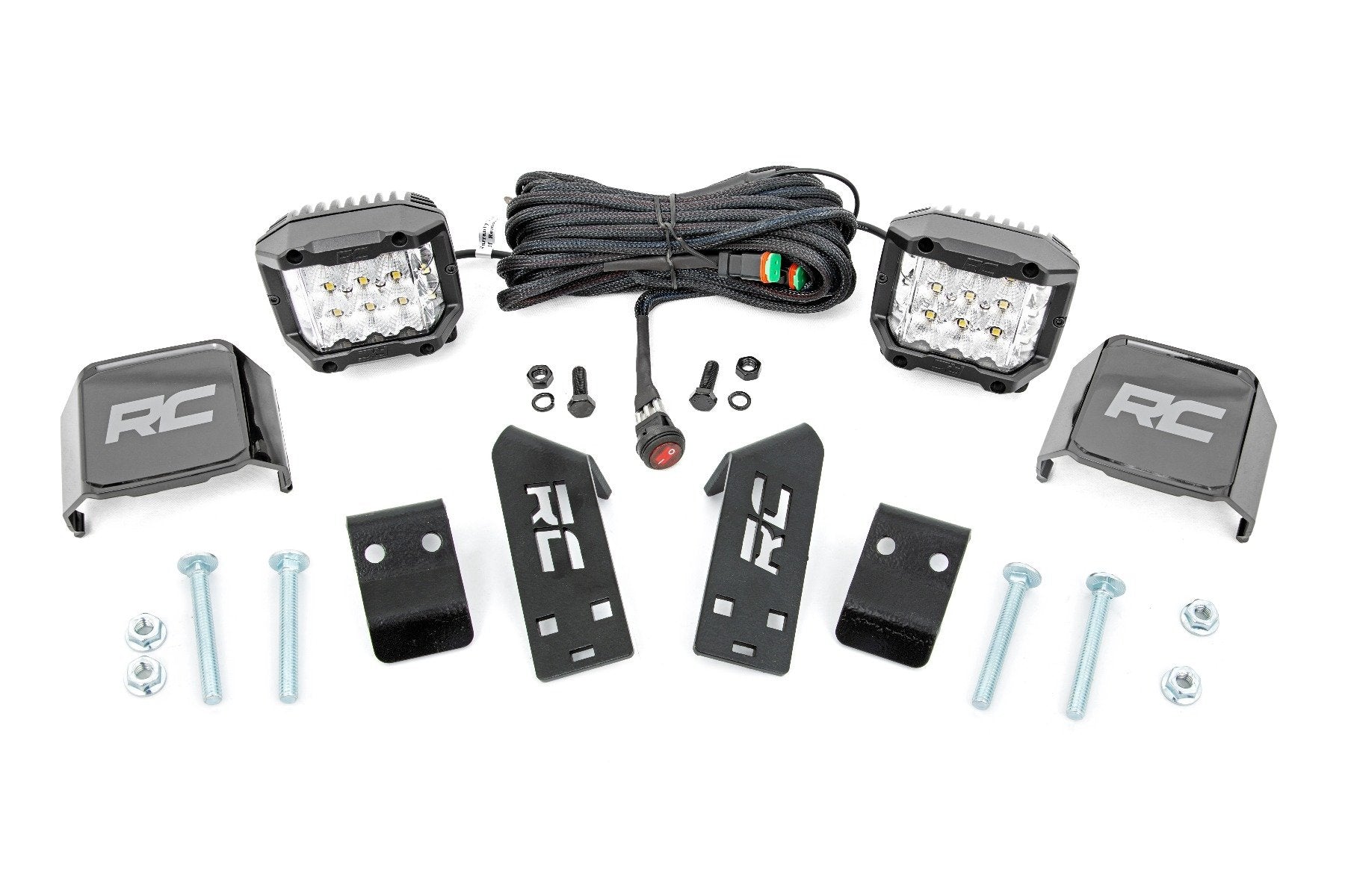 LED Light Kit | "A" Pillar Mount | 2" Chrome Pair | Wide Angle | Polaris RZR PRO XP  | 93078