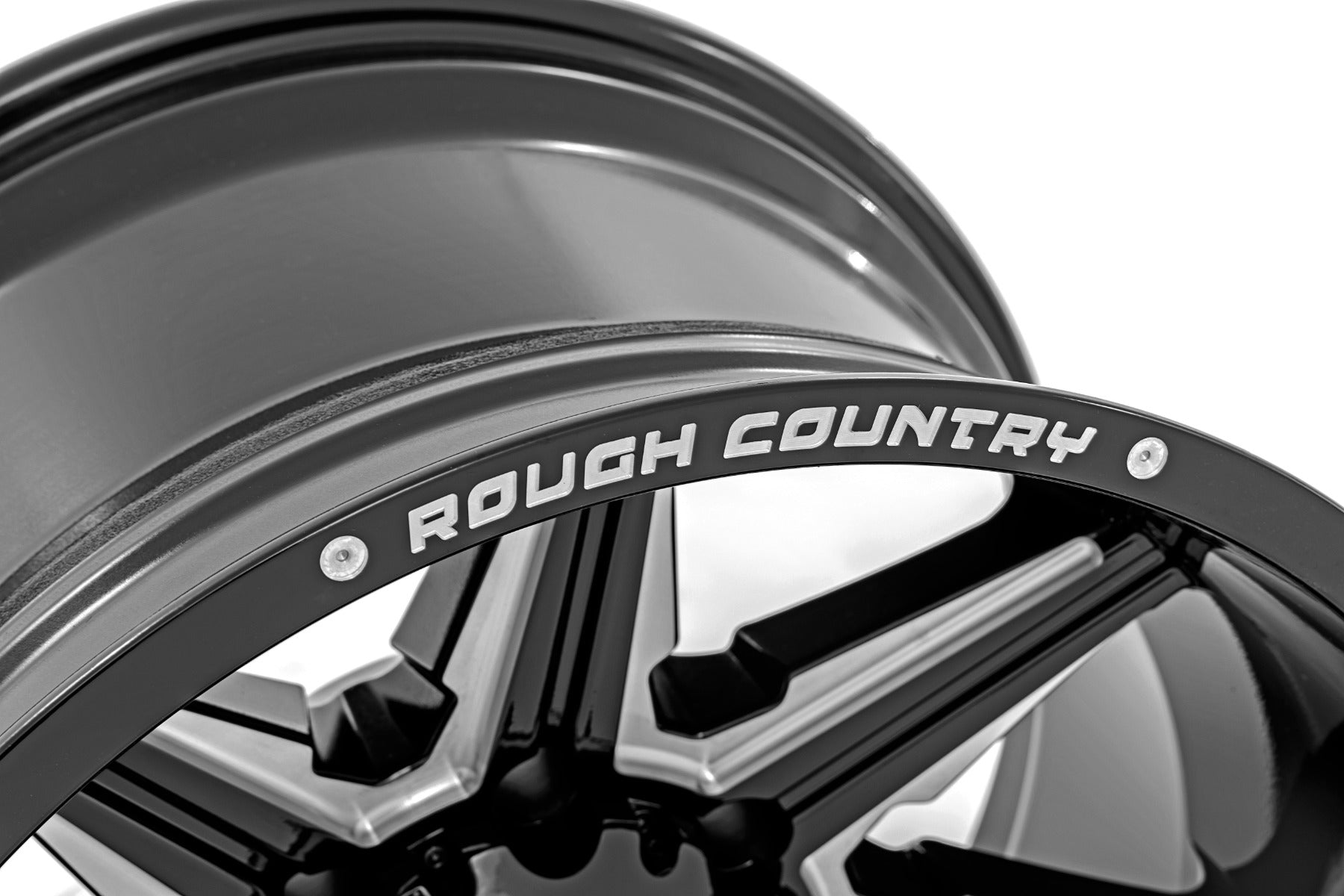 Rough Country 91M Series Wheel | One-Piece | Gloss Black | 20x12 | 8x6.5 | -44mm | 91201210M