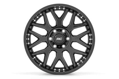 Rough Country 95 Series Wheel | One-Piece | Gloss Black | 22x10 | 6x5.5 | -25mm | 95221012