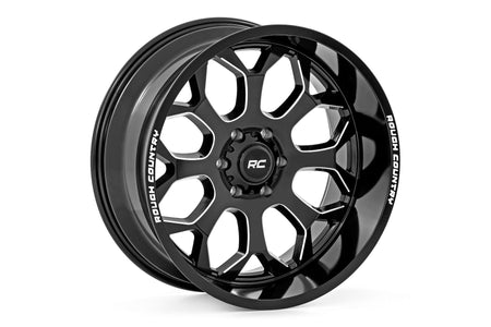 Rough Country 96 Series Wheel | One-Piece | Gloss Black | 20x10 | 6x5.5 | -19mm | 96201012A