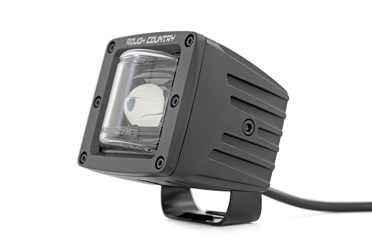 2 Inch Black Series LED Light Pods | SAE Fog | Yellow | 70907A