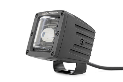 2 Inch Black Series LED Light Pods | SAE Fog | Yellow | 70907A
