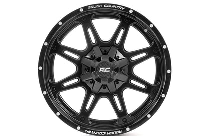 Rough Country 94 Series Wheel | One-Piece | Matte Black | 20x10 | 8x170 | -18mm | 94201011