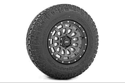 Rough Country 87 Series Wheel | Simulated Beadlock | Gray/Black | 17x8.5 | 6x5.5 | +0mm | 87170912G
