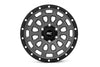 Rough Country 87 Series Wheel | Simulated Beadlock | Gray/Black | 17x8.5 | 6x5.5 | +0mm | 87170912G