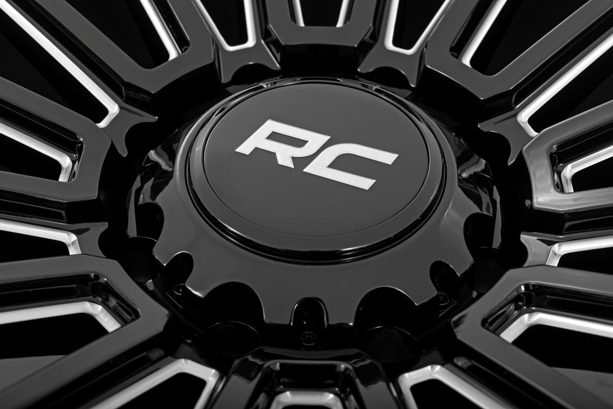 Rough Country 97 Series Wheel | One-Piece | Gloss Black | 22x10 | 6x5.5 | -25mm | 97221012