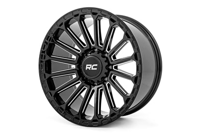 Rough Country 97 Series Wheel | One-Piece | Gloss Black | 22x10 | 6x5.5 | -25mm | 97221012