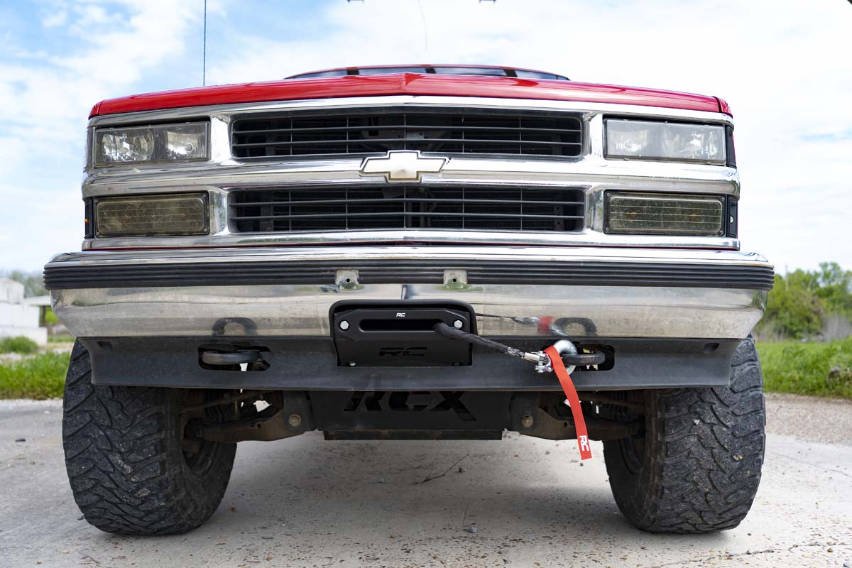Hidden Winch Mounting Plate | Chevy C1500/K1500 Truck & SUV 4WD (1988-1999) | 11008