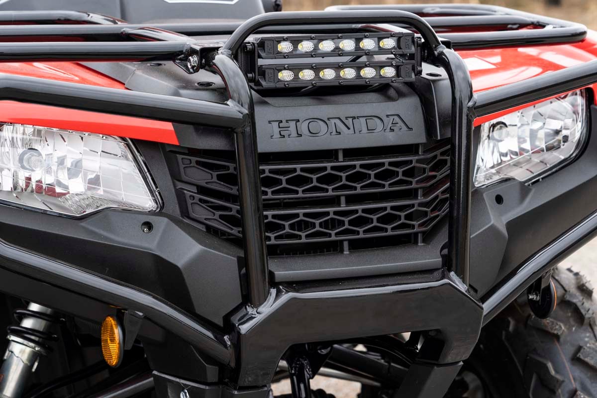 LED Light Kit | Bumper Mount | 6" Black Slimline Pair | Honda Foreman 500  | 92016
