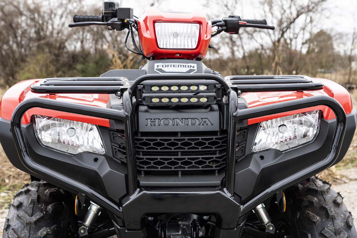 LED Light Kit | Bumper Mount | 6" Black Slimline Pair | Honda Foreman 500  | 92016