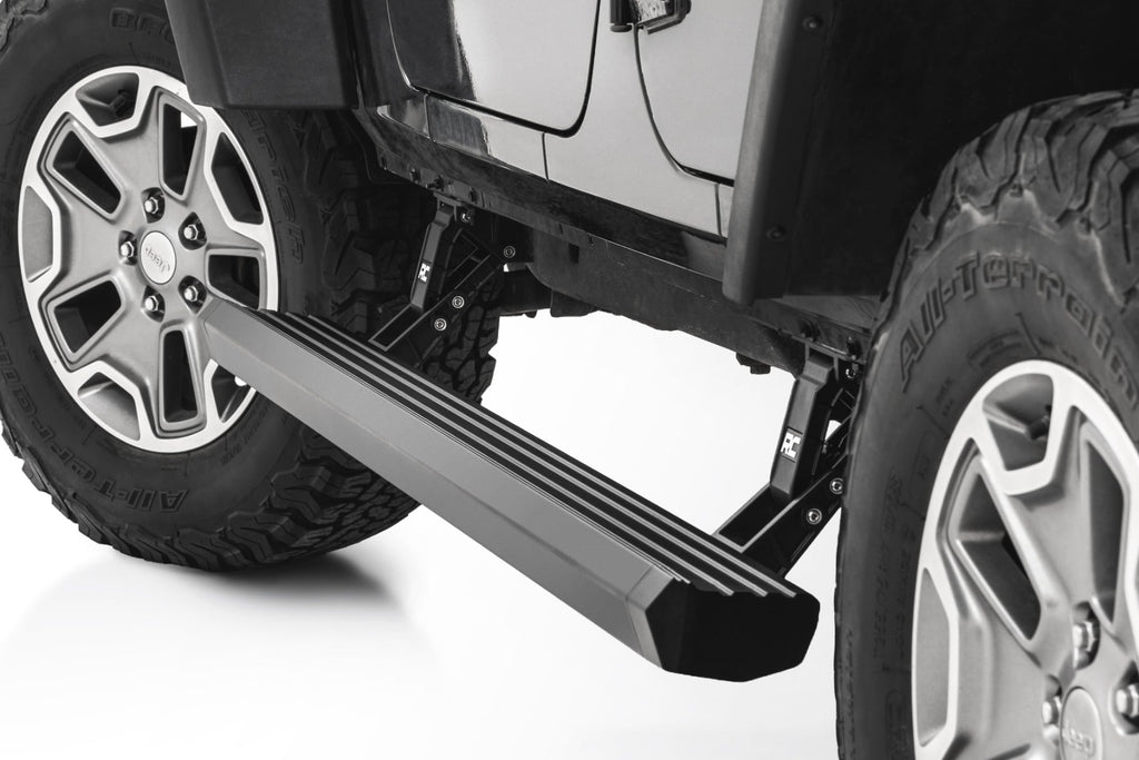 Rough Country | Power Running Boards | 4 Door | Jeep Wrangler Unlimited 2WD/4WD (2007-2018) | ESR610330
