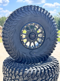 System 3 SB5 beadlocks 15x7 4/156 matte black 5+2 on Obor Roc Scraper (4)